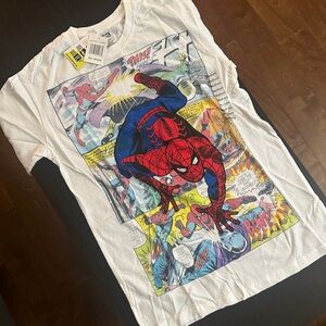 Marvel Spider-Man Comic Graphic Tee - White